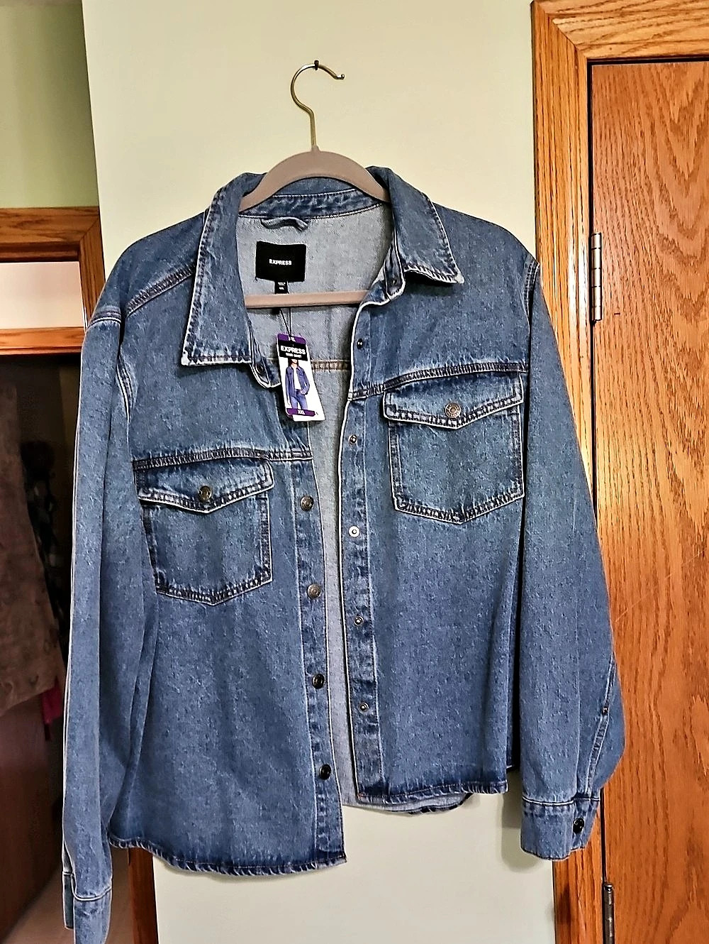 Express Denim Jacket Blue XL